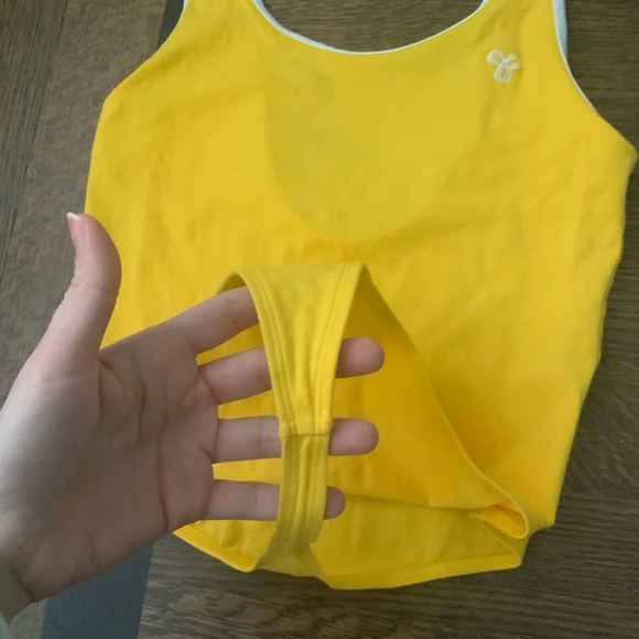 ARITZIA TNA Yellow Logo Bodysuit Women’s Size Medium - Picture 4 of 12